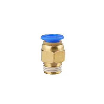 

PC6-01 Brass Plastic Pneumatic Blue Air Quick Connector Element 6mm to 1/8'' BSP Male Thread Push Straight In Pipe Fitting Parts