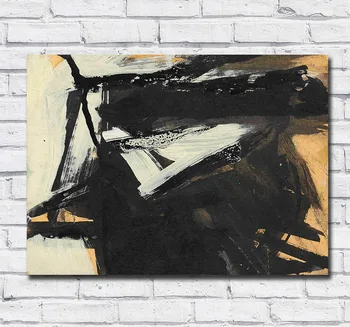 

Large Size Painting franz kline untitled 100% handmade Oil Painting Art Home Decor Living Room Modern Canvas Paintings No Frames