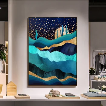 

Nordic Style Amazing World Landscape Canvas Painting Home Decor Wall Art for Living Room Home Decor (No Frame)