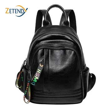 

Shoulder Bags Female PU Leather Backpack Wild Multi-function Leisure Travel Anti-theft Fashion Women High Quality Small Bags