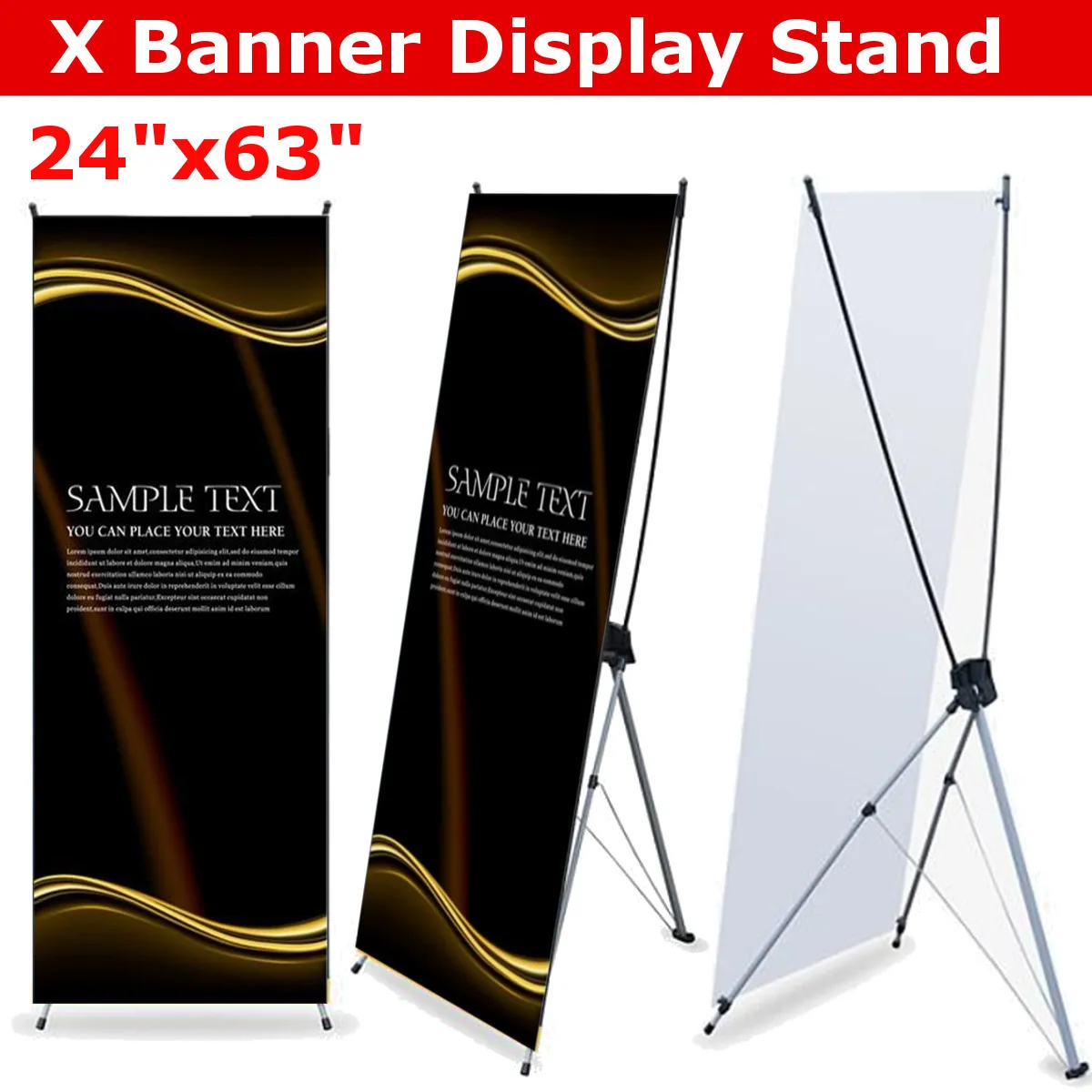 

160*60cm Aluminum frame X poster display stand floor standing Photo frame price label sign Billboard Promotions Rack Supermarket