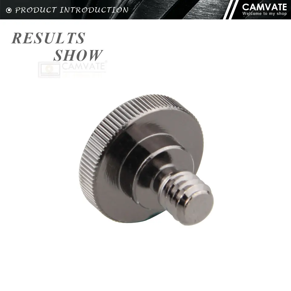 Camera Screw Adapter Hand Screw With 1/4"-20 To 1/4"-20 Threaded For Quick Relea