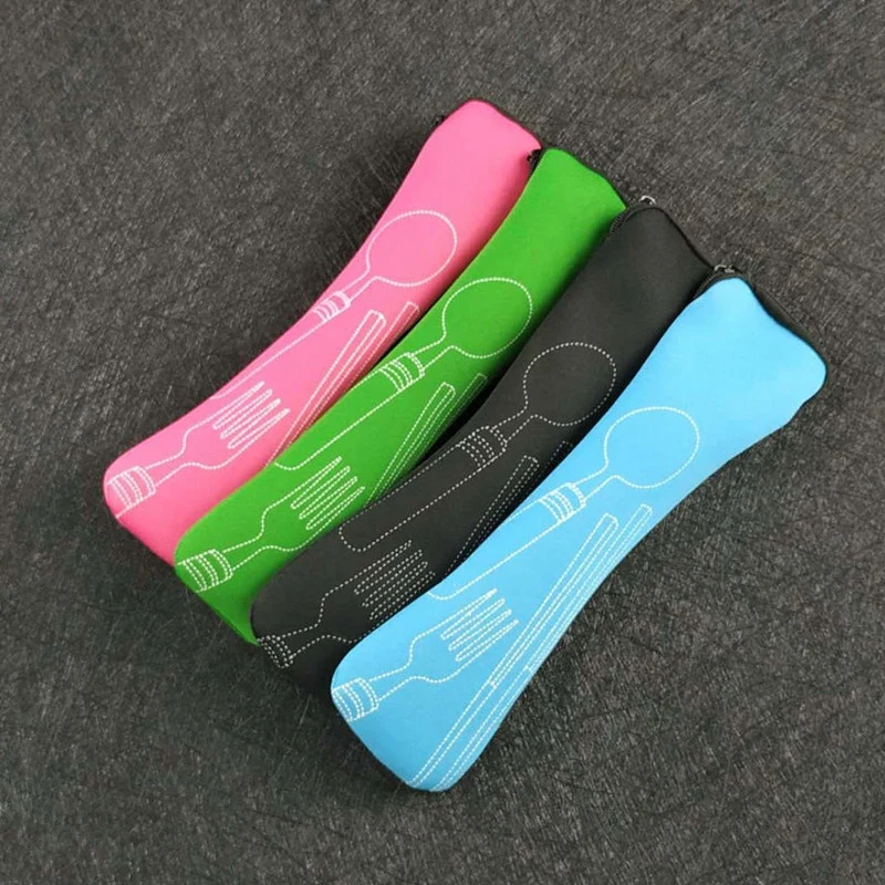 new 3 Pcs/set Portable Stainless Steel Flatware Fork Spoon Cutter Utensils Cutlery For Camping Outdoor Picnic | Спорт и развлечения