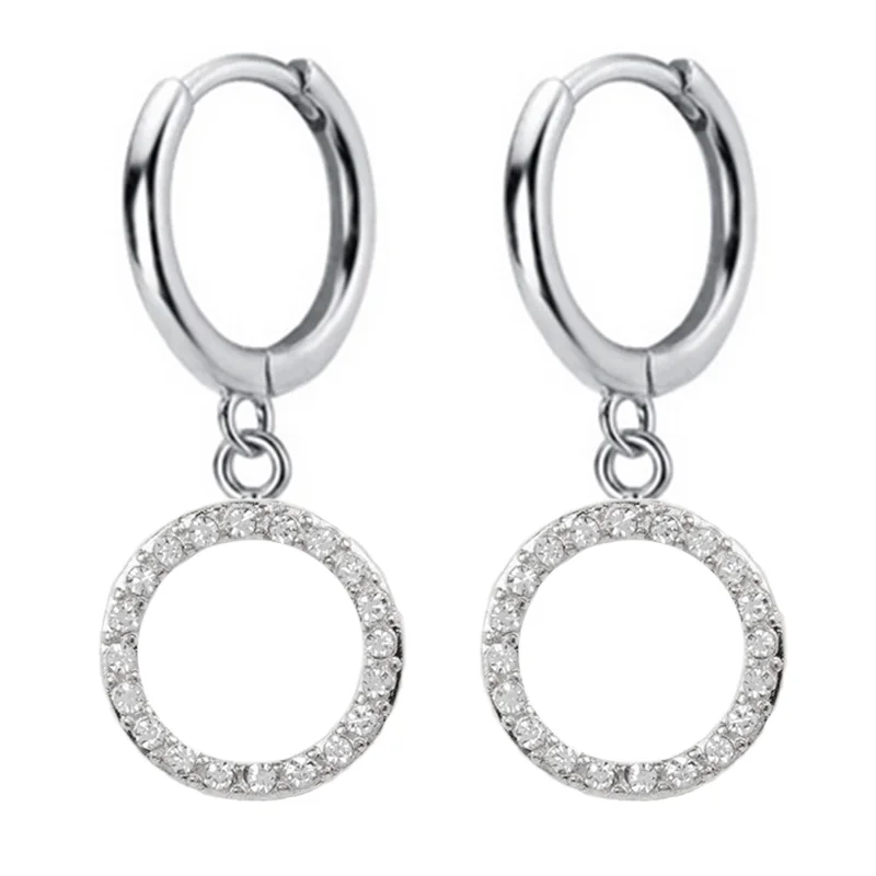 DA531 Silver Новинка, маленькие 925 пробы, серебряные Подвесные серьги-гвоздики, серьги для женщин, глаз, крест, сердце, змеиная звезда, очаровательные маленькие серьги-гвоздики DA506 - Окраска металла: DA531 Silver
