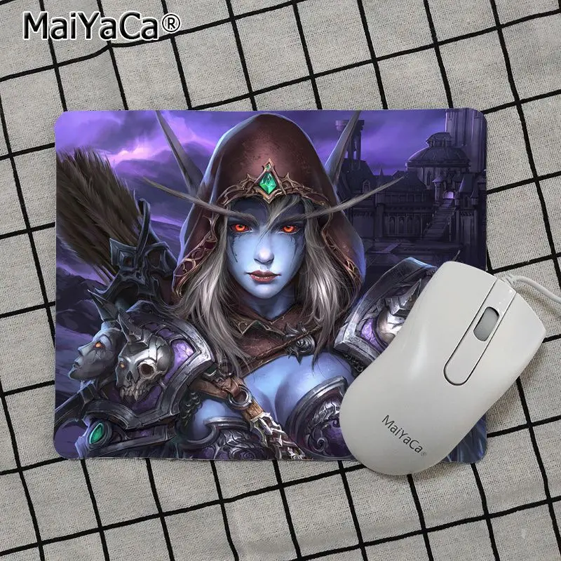 Maiya высокое качество World of Warcraft Sylvanas прочный резиновый коврик для мыши лидер