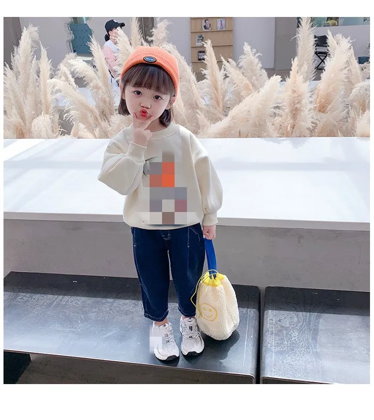 

New Korean style fashion long-section all-match radish pants jeans trousers for boys and girls