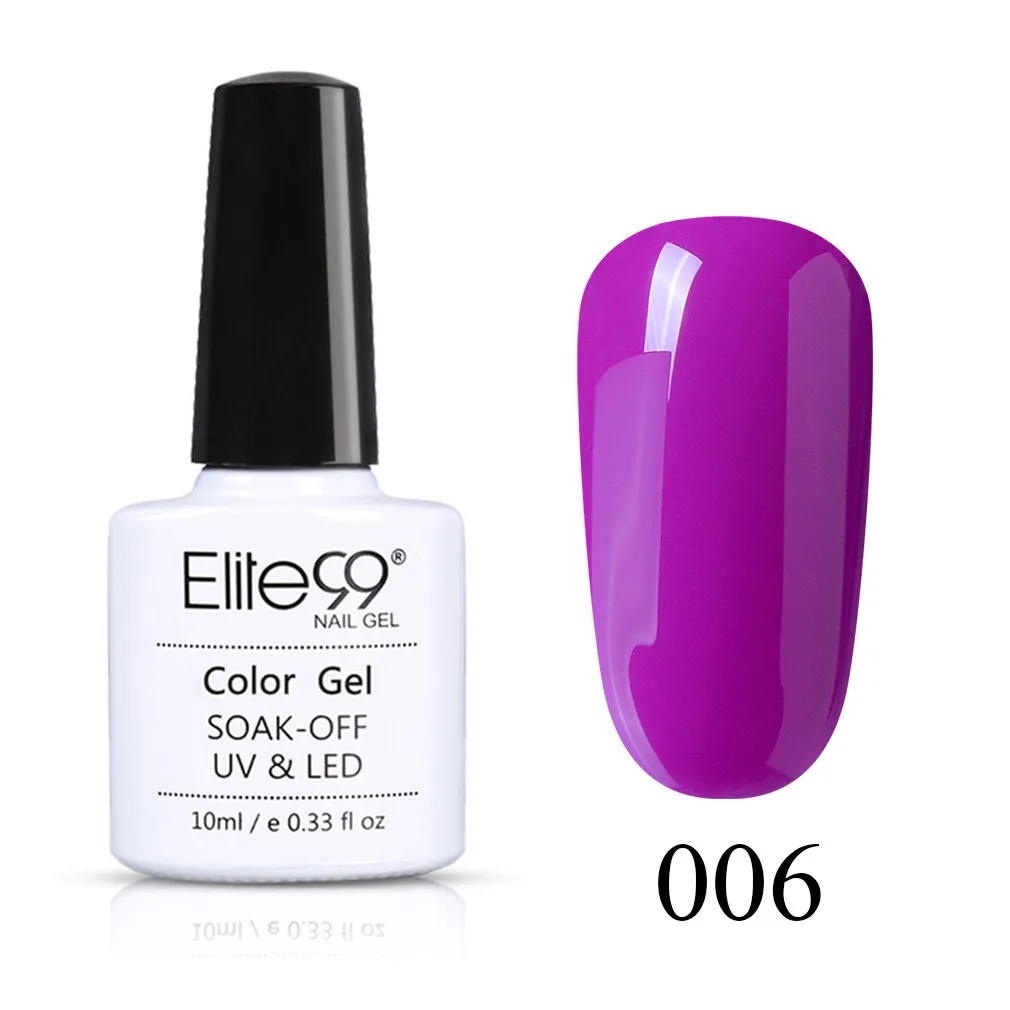 Elite99 10 мл винно-красный цвет УФ-гель для ногтей Чистый гель-лаки для ногтей гель-праймер длительное впитывание УФ гель для ногтей маникюр - Цвет: PP006