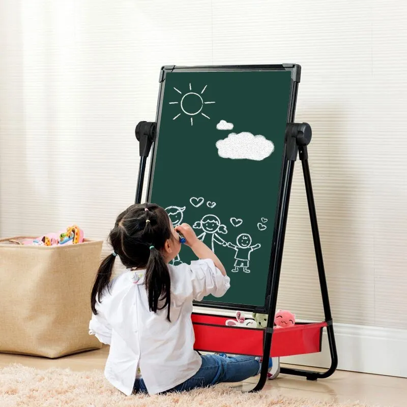 

Children Graffiti Drawing Board Portable Double-Sided Black And White Version of the Practice Doing Homework Sketch Dust-Free Yo