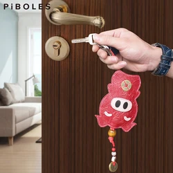 Genuine Leather Key Wallet Handmade Keychain Housekeeper Case EDC Pull-Style Keys Pouch Portable Organizer Keyring Bag