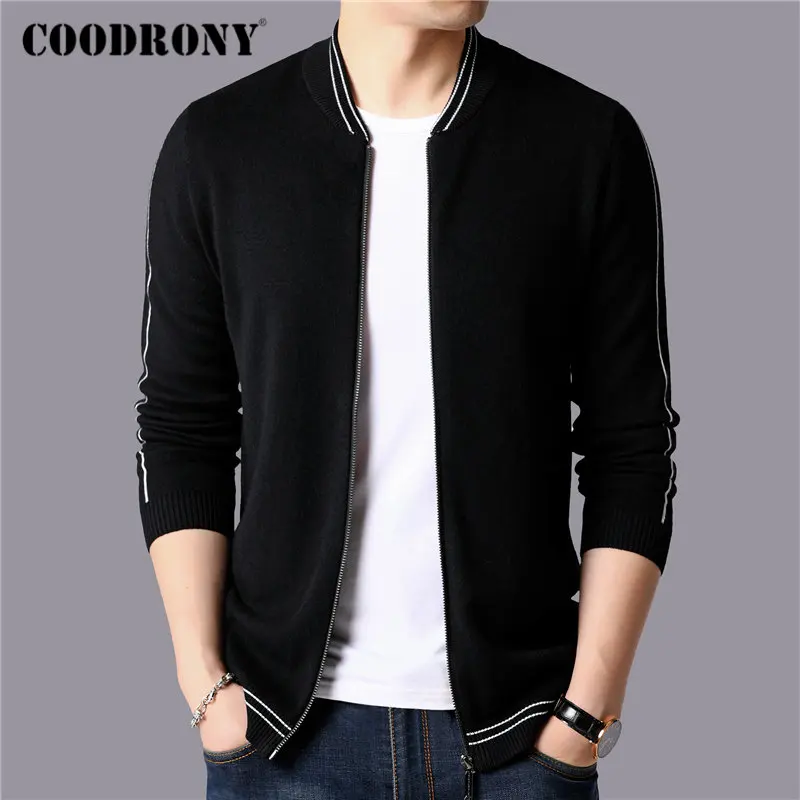 

COODRONY Brand Sweater Men Streetwear Fashion Sweater Coat Men Autumn Winter Thick Warm Knitted Cashmere Wool Cardigan Men 91103