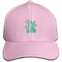 Акварельная кактус винтажная регулируемая бейсболка хлопок деним папа шляпа Кепка