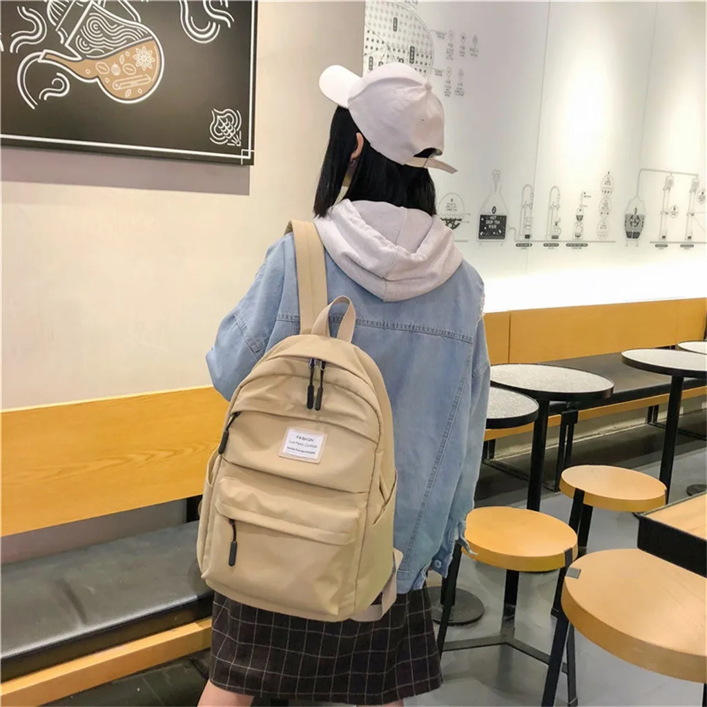 

40#New Waterproof Nylon Backpack for Women Multi Pocket Travel Backpacks Female School Bag for Teenage Girls Book Mochilas