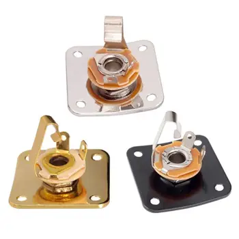 

New 135x35mm Metal Square Guitar Jack Plates Cover Zinc Alloy Output Socket Jackplate for LP Electric Guitar Accessories New