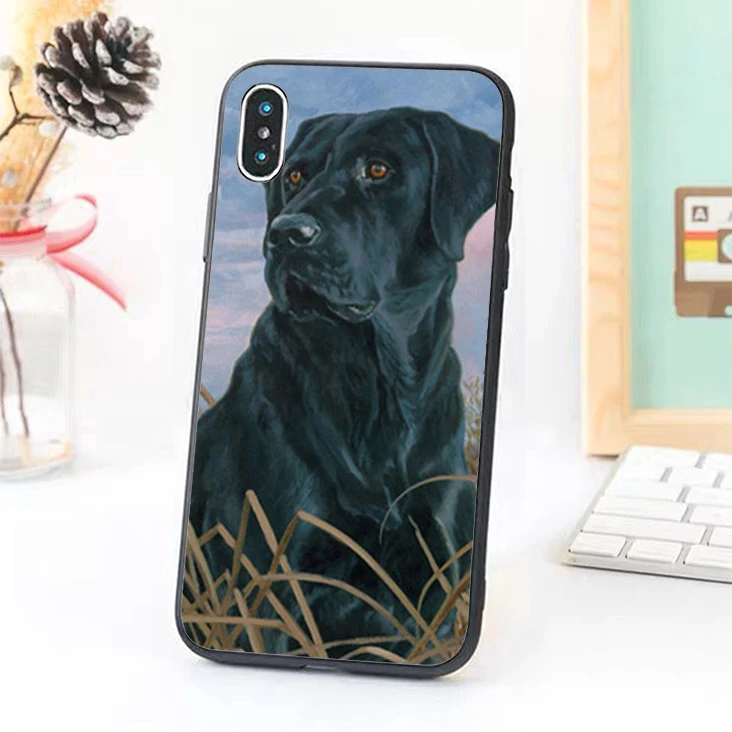 Bernandez 5 5S SE 6 6S чехол для телефона iPhone 7 8 Plus X Xs Max XR горд Черный Лабрадор собака Арт |