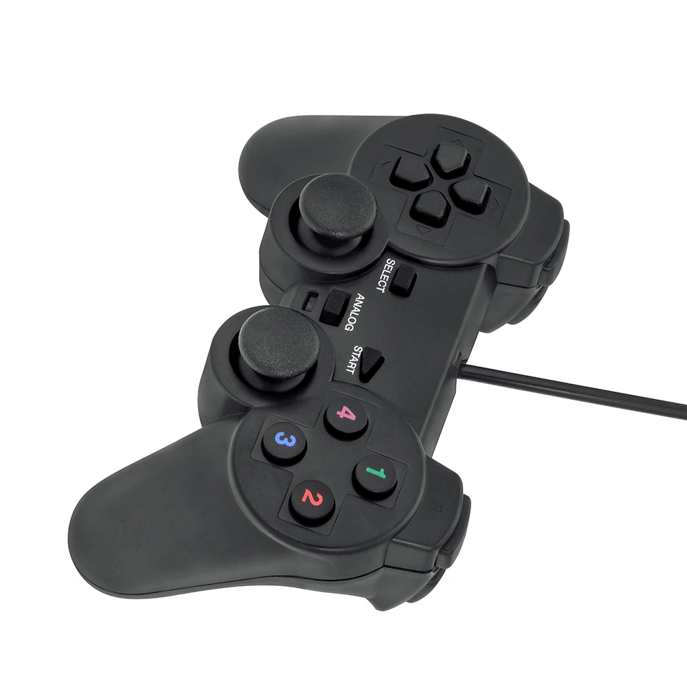 Проводной виброгеймпад PC USB контроллер Джойстик Android игровая ручка двойной шок