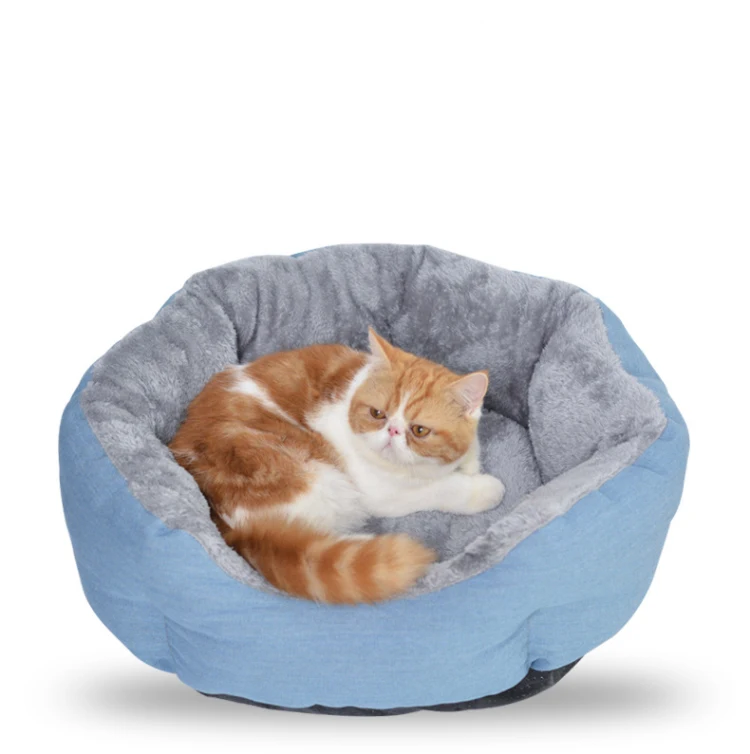 Теплая кровать для питомца кошки зимняя кровать Fodable Cat спальный коврик гнездо питомник подушка для питомца котенок гнездо товары для питомцев дом для кошек