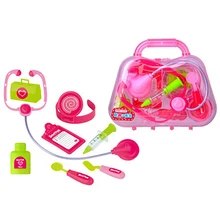 Дети 8 шт. DIY Доктор Медсестры ролевые игры медицинский набор для детей моделирование портативный чемодан стетоскоп иглы медицинский ящик для инструментов