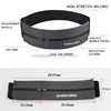QUESHARK Pro Reflective Elastic Waistband Sport Bag Double Zipper Pocket Running Gym Yoga Waist Belt Pack Phone Wasit Wallet Bag 6