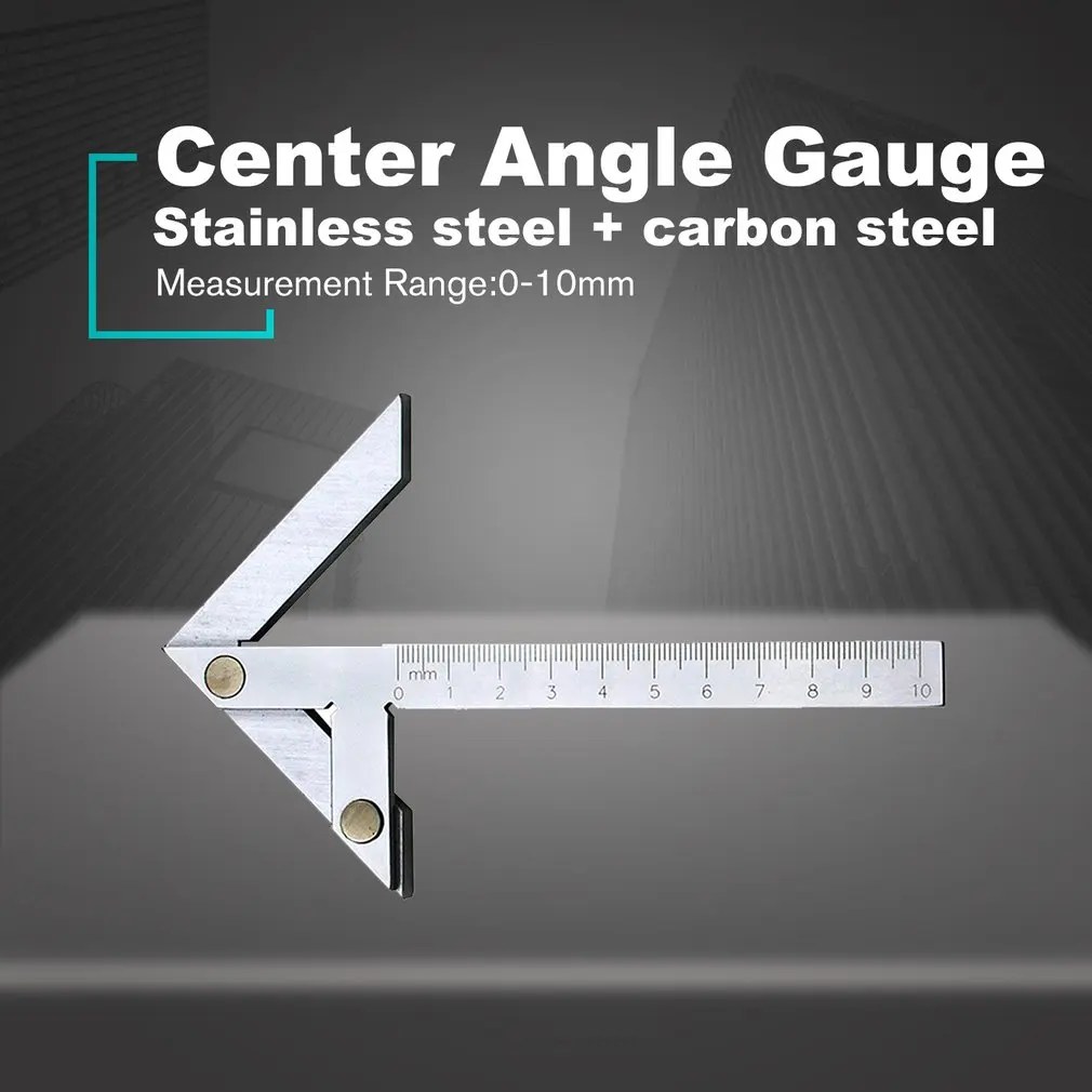 Precision Center Angle Gauge Centering Square Gauging Center Gauge Round Bar Marking Center Finder Tool 100x70mm