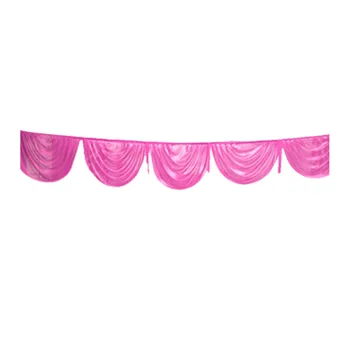 

Celebration Wedding Decor Photography Drape Smooth Backdrop Curtain Hanging Textiles DIY Ice Silk Stage Panel Party Event