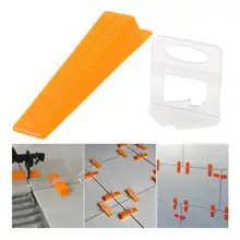Плитка позиционирования выравниватель пластиковые зажимы плитка вспомогательный инструмент прессование зажим плитка инструмент(300 x выравнивание Pad+ 100 x Reusabl
