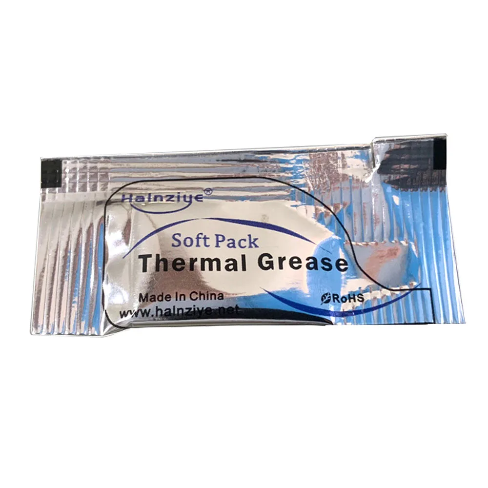 HY810 Thermal Conductive 4.63W/M-K LED Chip COB Grease Paste Silicone Plaster Heat Sink Compound Gray Net Weight 0.5g DIY 20pcs