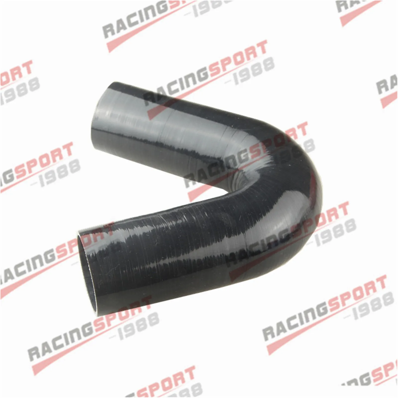 2.5'' 63mm ID 135 Degree Silicone Elbow Pipe Intercooler Hose Coupler Pipe Black