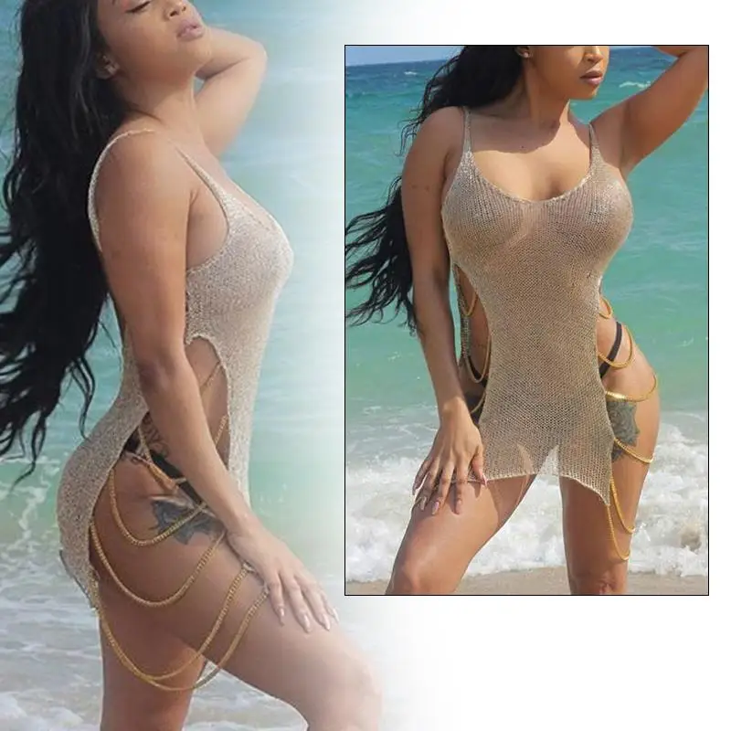 

Ladies Shawl Breathable Fashion Tops Polyester Chain Sun Protection Travel Women Blouse Beach Summer Sun Protection Shawl