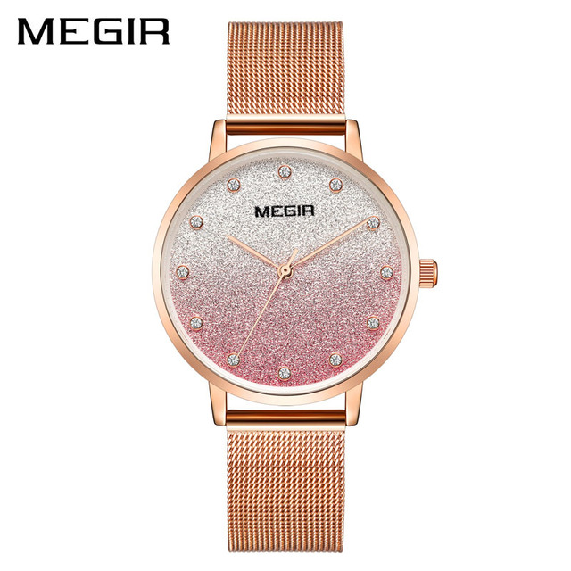 Fashion Starry Sky Watch Magnetic Women Star Diamond Clock Ladies Stainless Steel Mesh Watch Waterproof Quartz Watch 4215