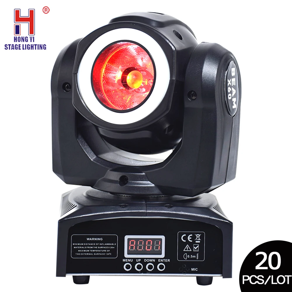 

Cabeza Movil Led Light Pocket Beam 60w Moving Head No Noice Color Miving Strobe Effect For Nightclub Bar DJ 20pcs/lot