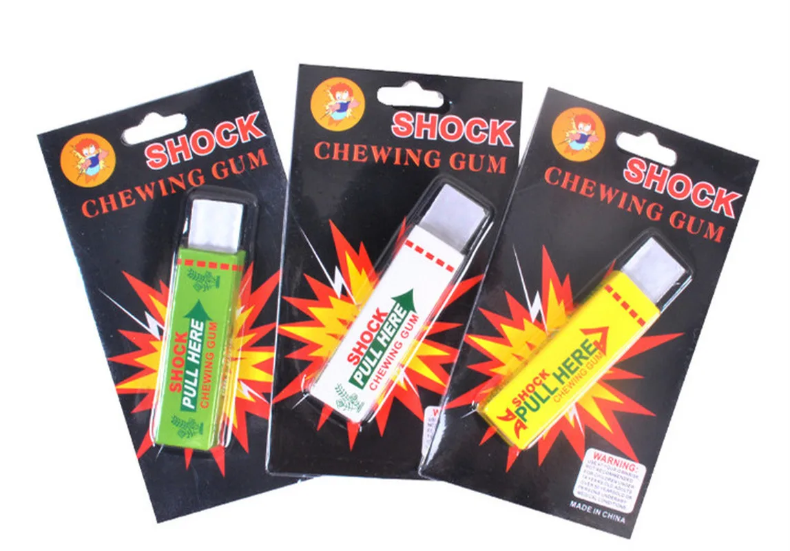 Электрическая жевательная резинка ужасная шутка игрушка искусственная Игрушка