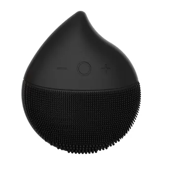 

Silicone Cleansing Instrument Electric Waterproof Face Cleaner Black Face Clean Electric Cleansing Instrument