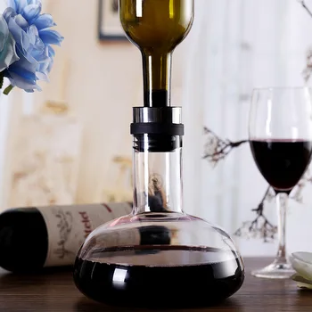 

High quality transparent wine Decanter Handmade Crystal glass wine Decanter Container GLA-1408