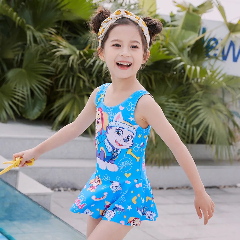

Skirt Siamese Swimsuit Girls Want Team CHILDREN'S Swimwear Students Small CHILDREN'S Japanese Korean of Swimming Pool