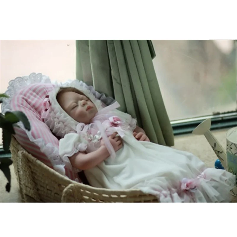 Платье принцессы для малышей Мягкая силиконовая кукла реборн Boncas Спящая кукла-реборн Baby Doll детский приятель подарки на Рождество