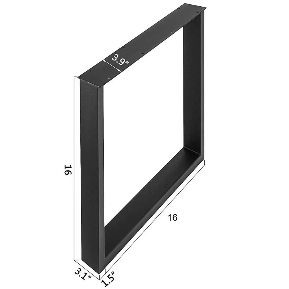 Набор из 2 стальных ножек стола обеденный стол ножки для офисного стола компьютерный стол ножки стальные ножки скамейки мебель в стиле кантри ноги 1"* 16"