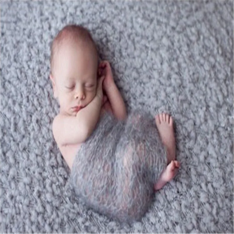 Детское одеяло для фотосъемки из мохеровой пряжи|Фон фотографирования