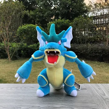 

Standing Gyarados Blue Dragon Plush Toy Cartoon Magikarp Evolution Stuffed Toys Soft Doll 10.5"