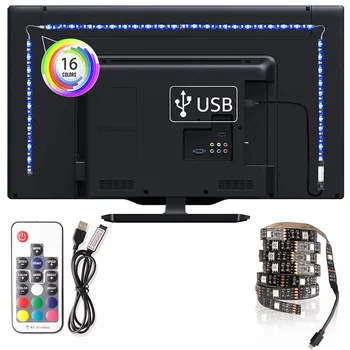 

SMD 5050 RGB LED Strip USB TV Background Lighting 0.5M/1M/2M/3M/4M/5M Diode Tape 5V LED Strip lights For Living room Decoration