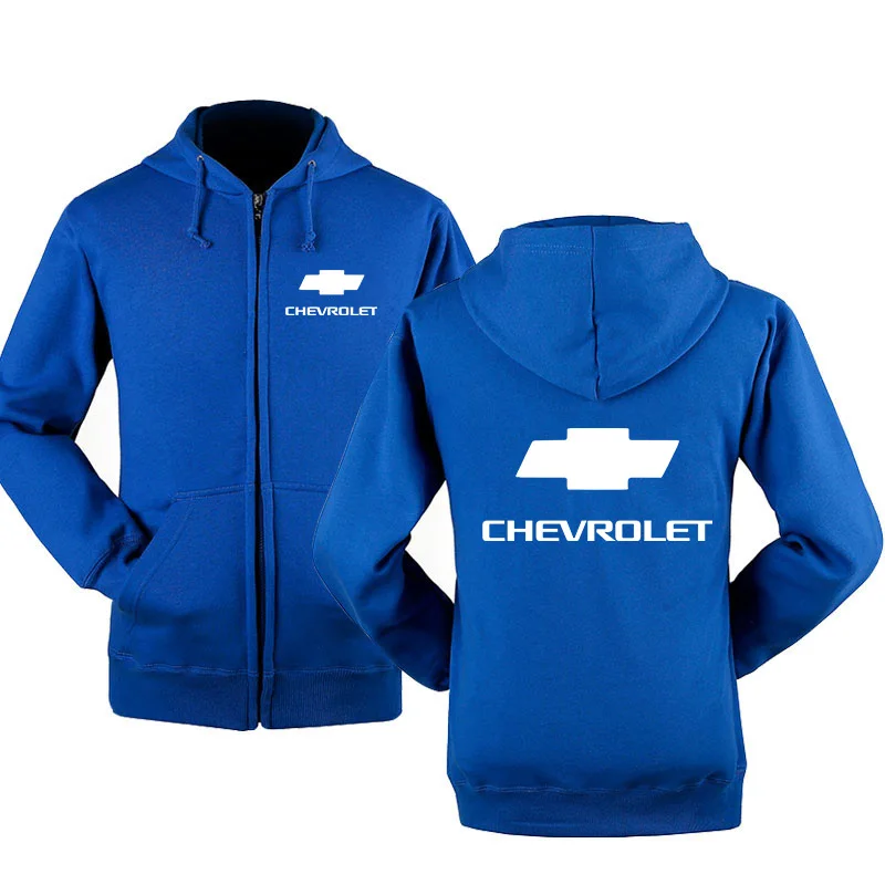 Мужская куртка Chevrolet с логотипом автомобиля Толстовка весна осень флис хлопок на молнии толстовки хип-хоп Harajuku модная мужская одежда