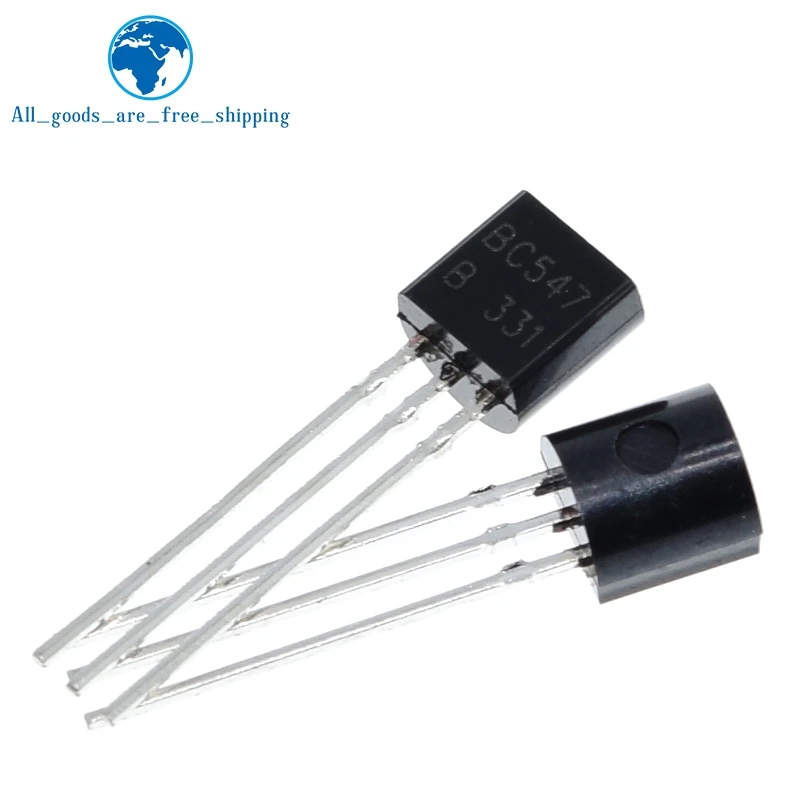 TZT 100pcs/bag BC547 TO-92 45V / 0.1A NPN transistor low power