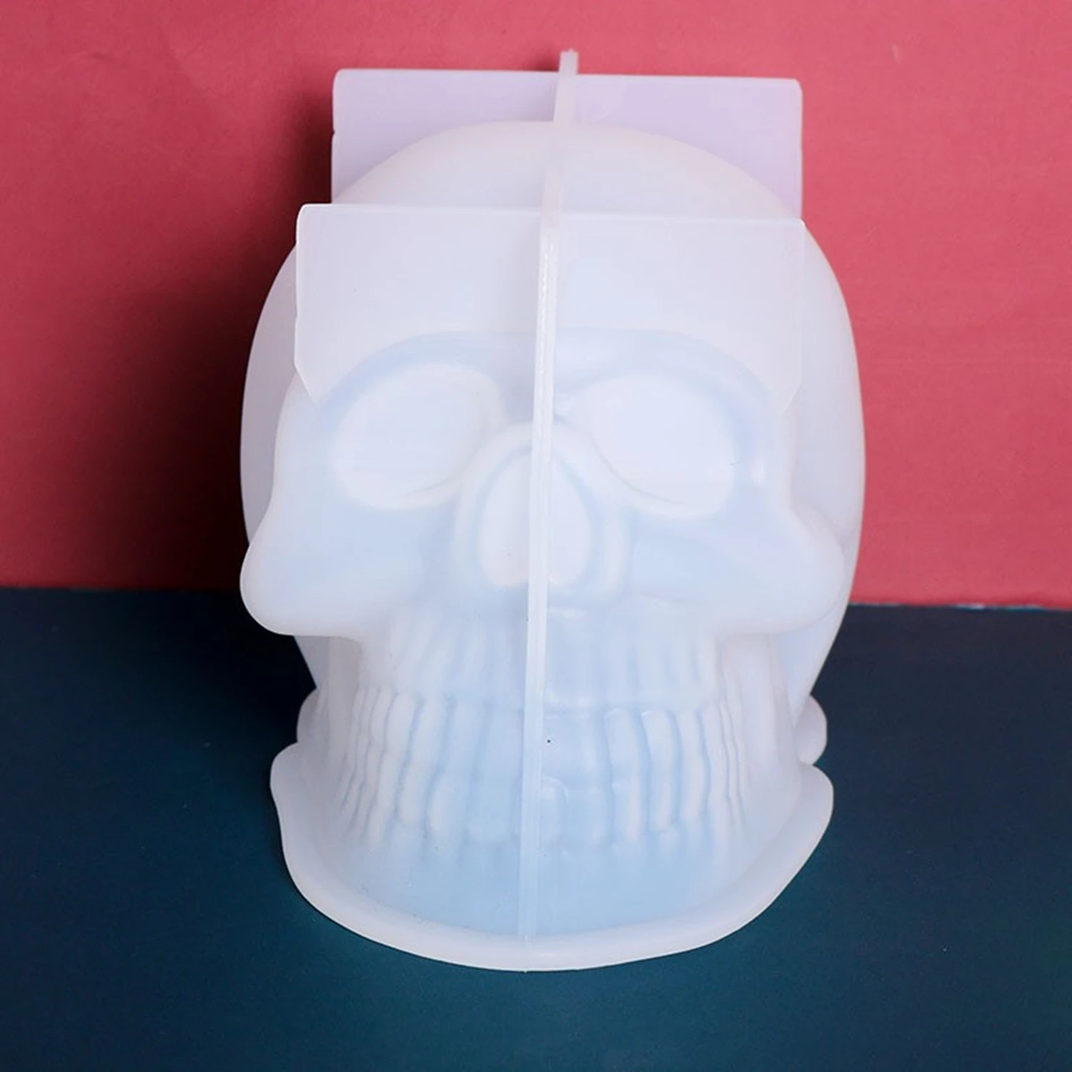 Large Skull Candle Silicone Mold Halloween Ornament Silicone Molds Epoxy  Soap Plaster Mold 3D Craft Casting