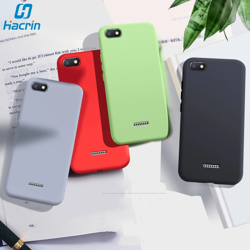 Чехол Hacrin для Xiaomi Redmi 6A мягкая Жидкая силиконовая резиновая задняя крышка Xiomi 6