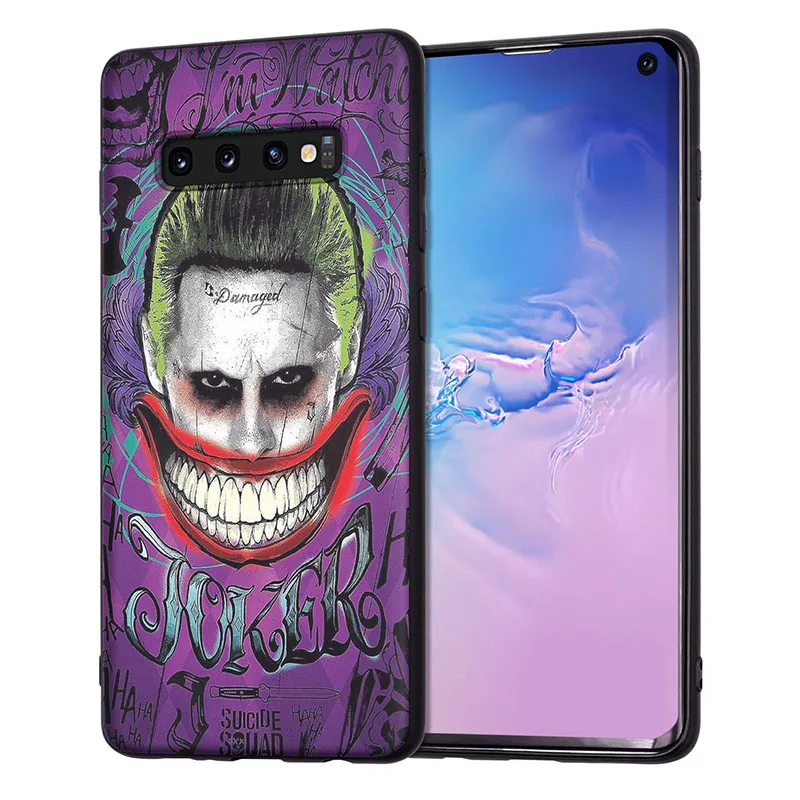 Мягкий ТПУ чехол для samsung Galaxy S8 чехол DC Joker для samsung S9 Чехол черный для samsung S7 Edge S8 S9 S10e S10 Plus чехол