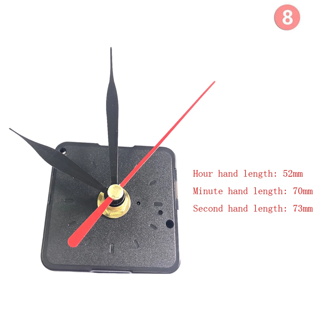 Set Wall Clock Movement Mechanism Clockwork with Hands Needles for DIY Wall Clock Repair Replacement Parts Kits 