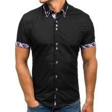 CYSINCOS Men Shirt Brand 2020 Male High Quality Long Sleeve Shirts Casual Hit Color Slim Fit Black Man Dress Shirts 3XL