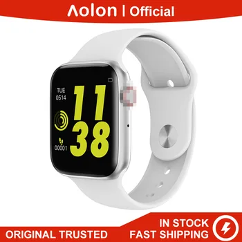 

Aolon W34 5th 44MM Watch ECG PPG 1.54" Bluetooth Call Full Touch Screen With Heart Rate Blood Pressure Monitor Smartwatch IOS