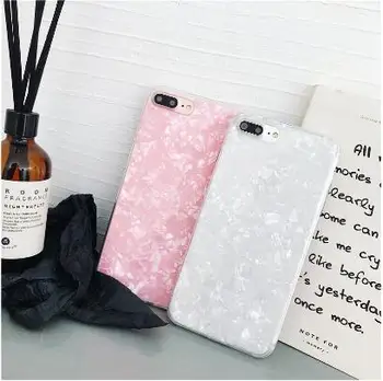 

Phone Case For Phone 7 8 Plus blingbling Shell Pattern Cases For Phone XR XS Max 7 6 6S Plus Soft TPU Silicone Cover