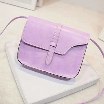 

New Retro Red /Black Minimalist Fashion Stitching PU Messenger Shoulder Bag Drop Shipping