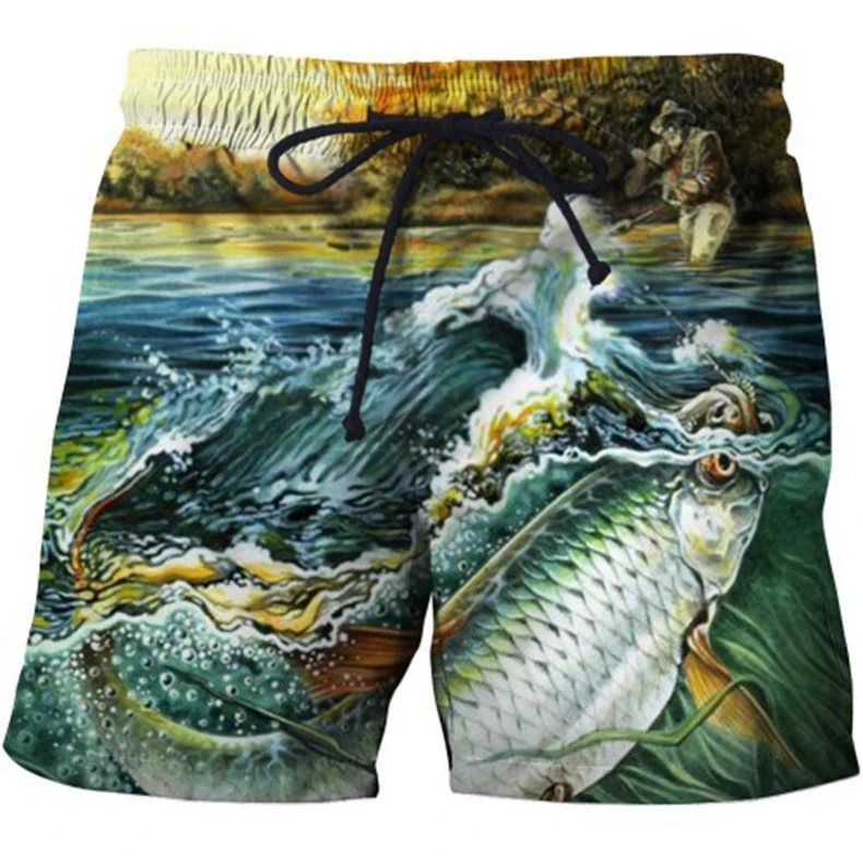 Летняя мужская одежда для рыбалки, комплект с коротким рукавом для рыбалки, круглая рубашка и шорты, футболка для отдыха на открытом воздухе, одежда для рыбалки, рубашка, брюки